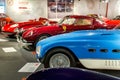 Maranello, Italy Ã¢â¬â July 26, 2017: Exhibition in the famous, popular Ferrari museum Enzo Ferrari of sport, race cars and f1. Royalty Free Stock Photo